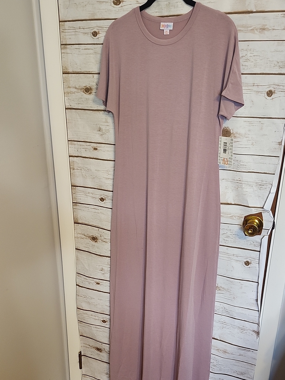 LuLaRoe Light Mauve T-Shirt Maxi Dress XS